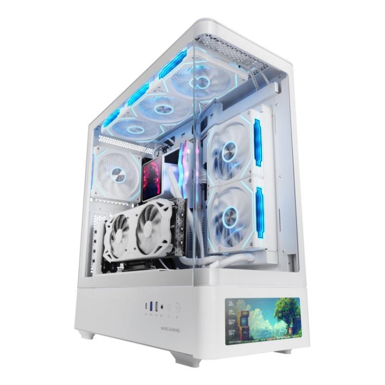 Mars Gaming - MCLCDPROW carcasa de ordenador Midi Tower Blanco