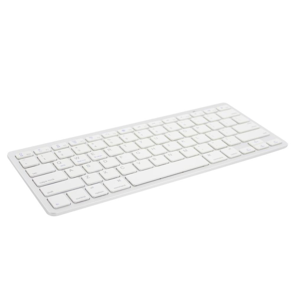 Ewent - EW3161 teclado Oficina Bluetooth QWERTY Español Plata, Blanco