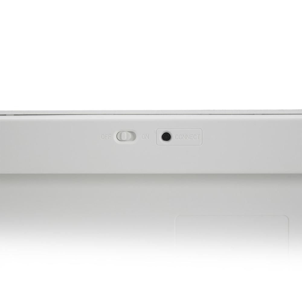 Ewent - EW3161 teclado Oficina Bluetooth QWERTY Español Plata, Blanco