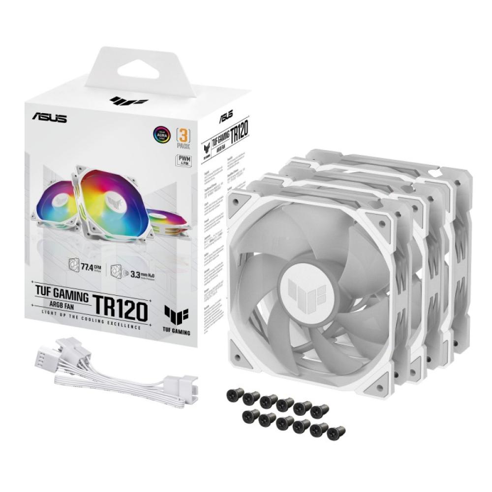 ASUS - TUF GAMING TR120 ARGB 3IN1 White Carcasa del ordenador Refrigerador de aire 12 cm Blanco