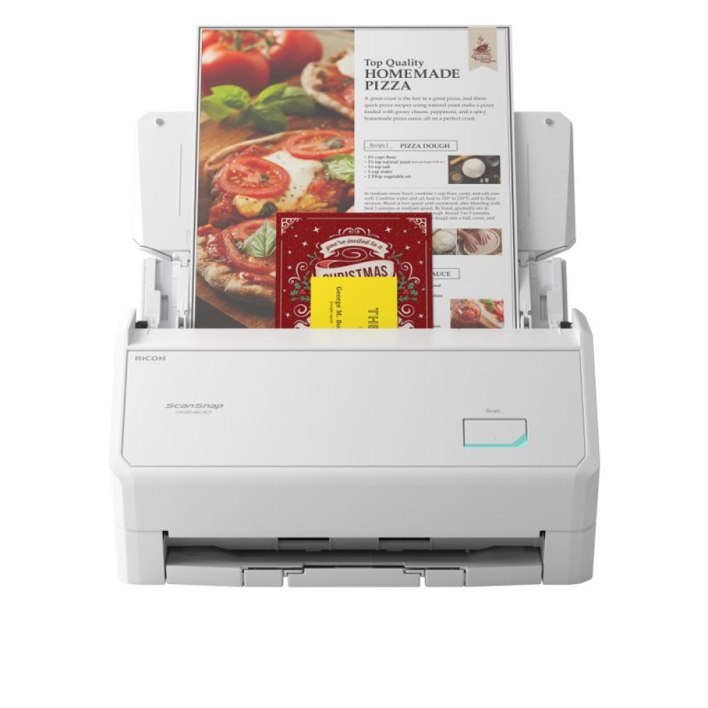 Ricoh - ScanSnap iX2400 Escáner con alimentador automático de documentos (ADF) 600 x 600 DPI A4 Blanco