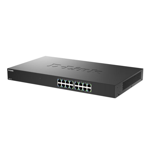 D-Link - DMS-1016 No administrado L2+ 2.5G Ethernet (100/1000/2500) Negro