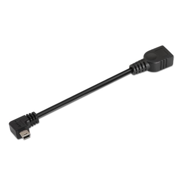 AISENS - A101-0034 cable USB USB 2.0 0,15 m Mini-USB B USB A Negro