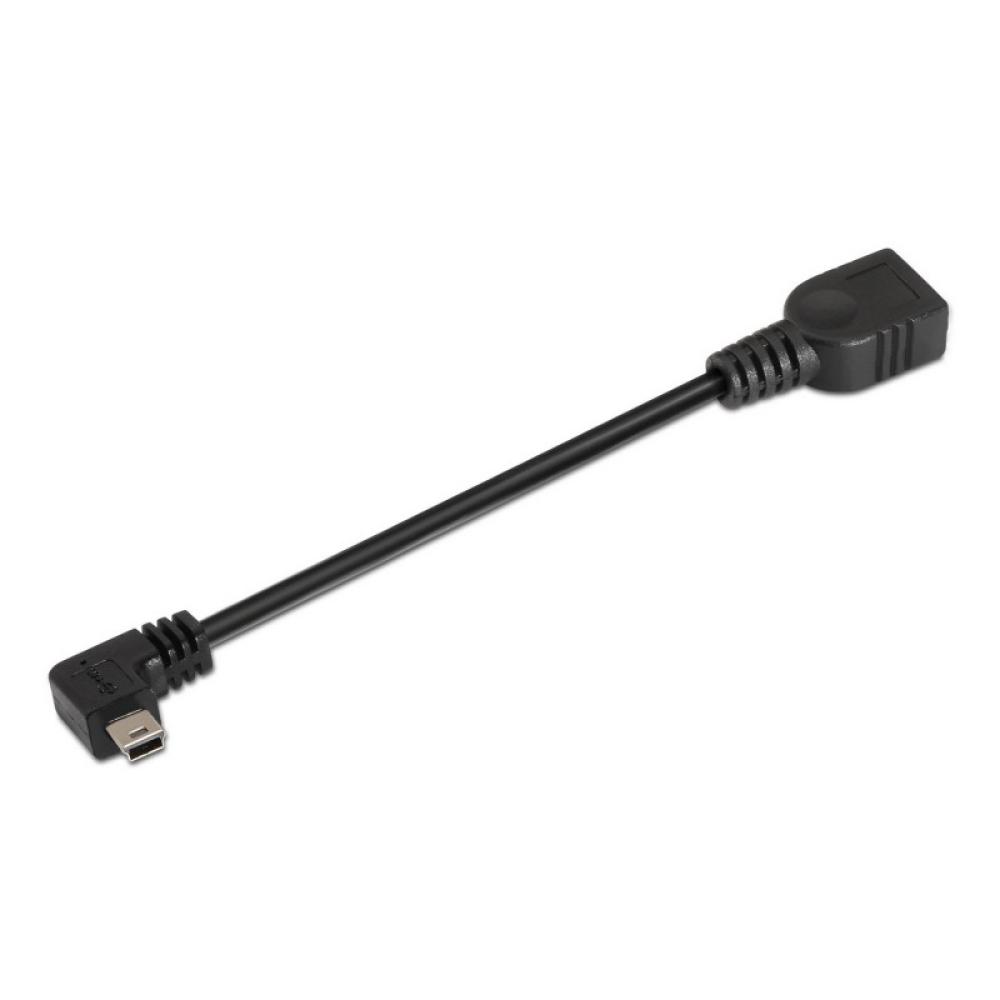 AISENS - A101-0034 cable USB USB 2.0 0,15 m Mini-USB B USB A Negro