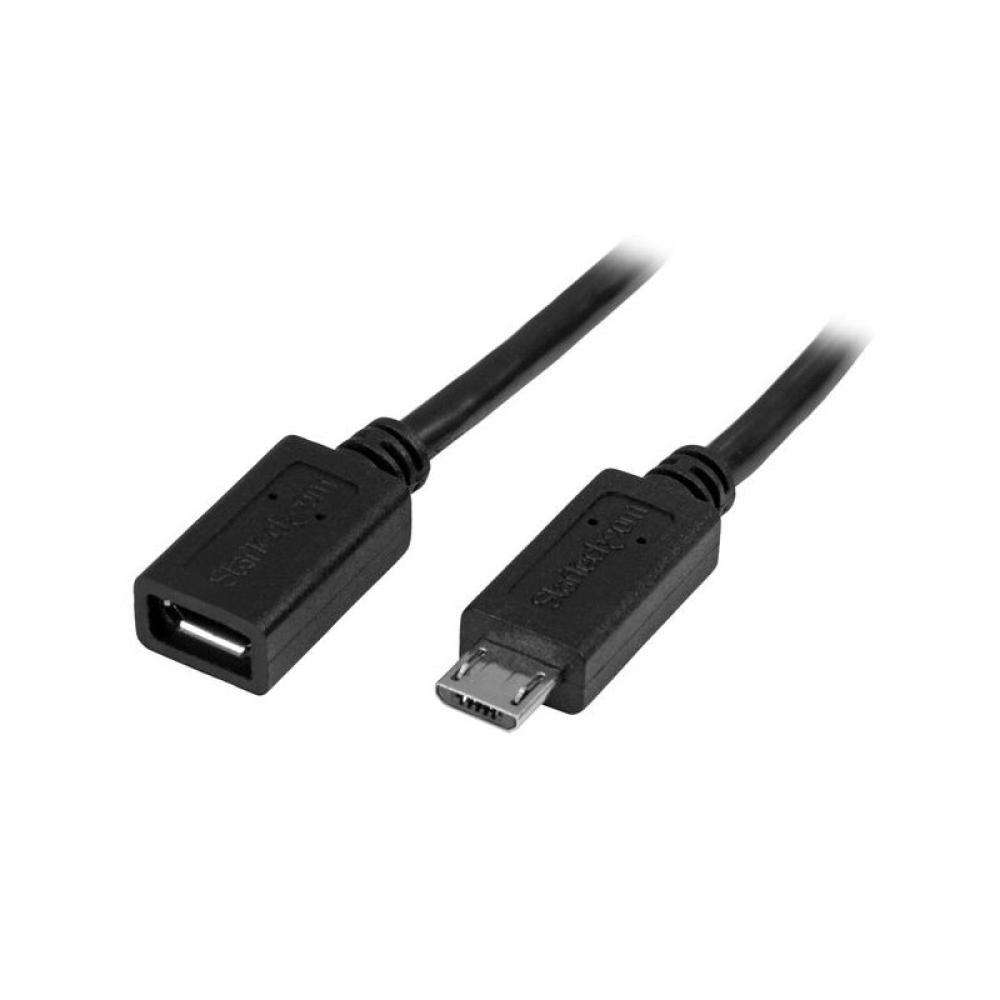 StarTech.com - Cable de 50cm Micro USB de Extensión - Macho a Hembra