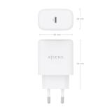 AISENS - Cargador GaN 45W, 1xUSB-C PD3.0, Blanco