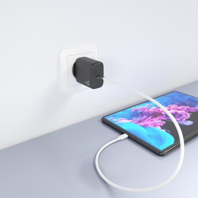 AISENS - Cargador GaN 45W, 1xUSB-C PD3.0, Negro