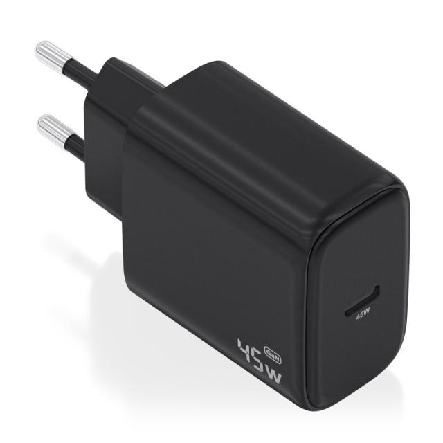 AISENS - Cargador GaN 45W, 1xUSB-C PD3.0, Negro