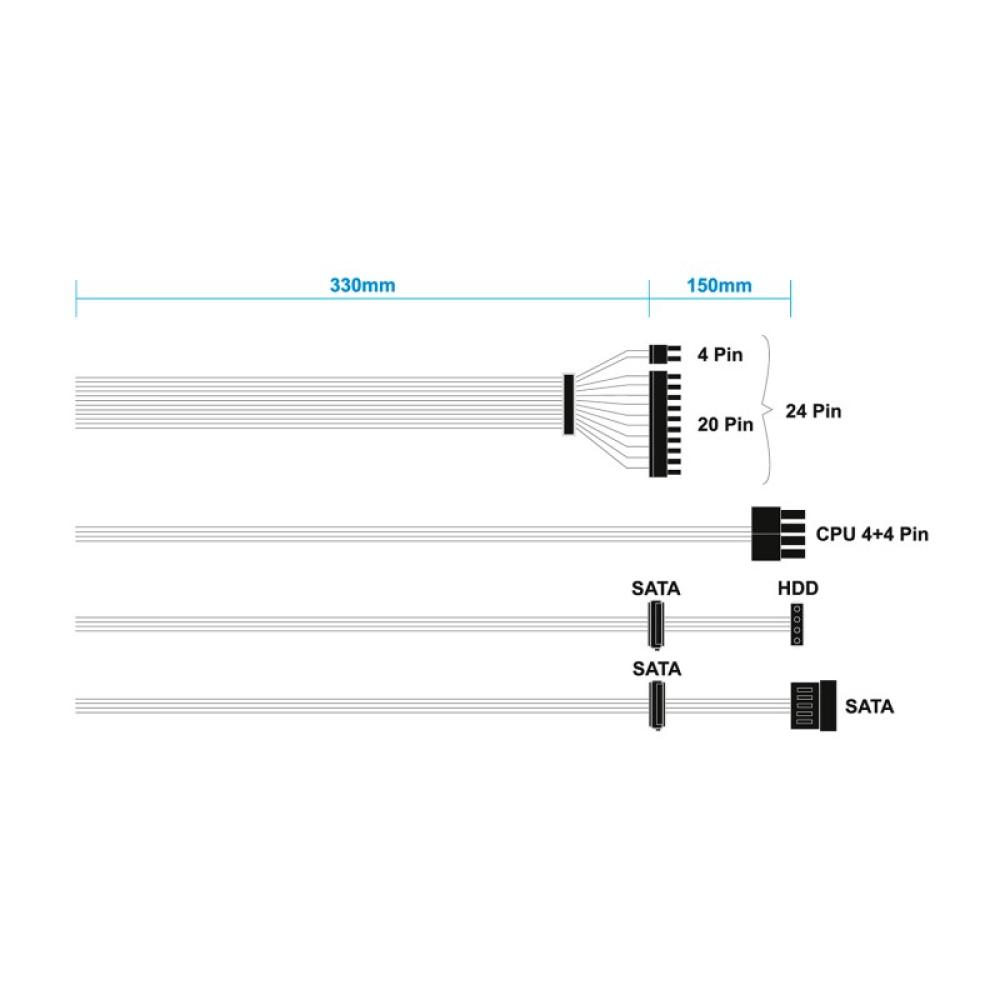 AISENS - Fuente Alimentacion SFX 500W OEM, Plata