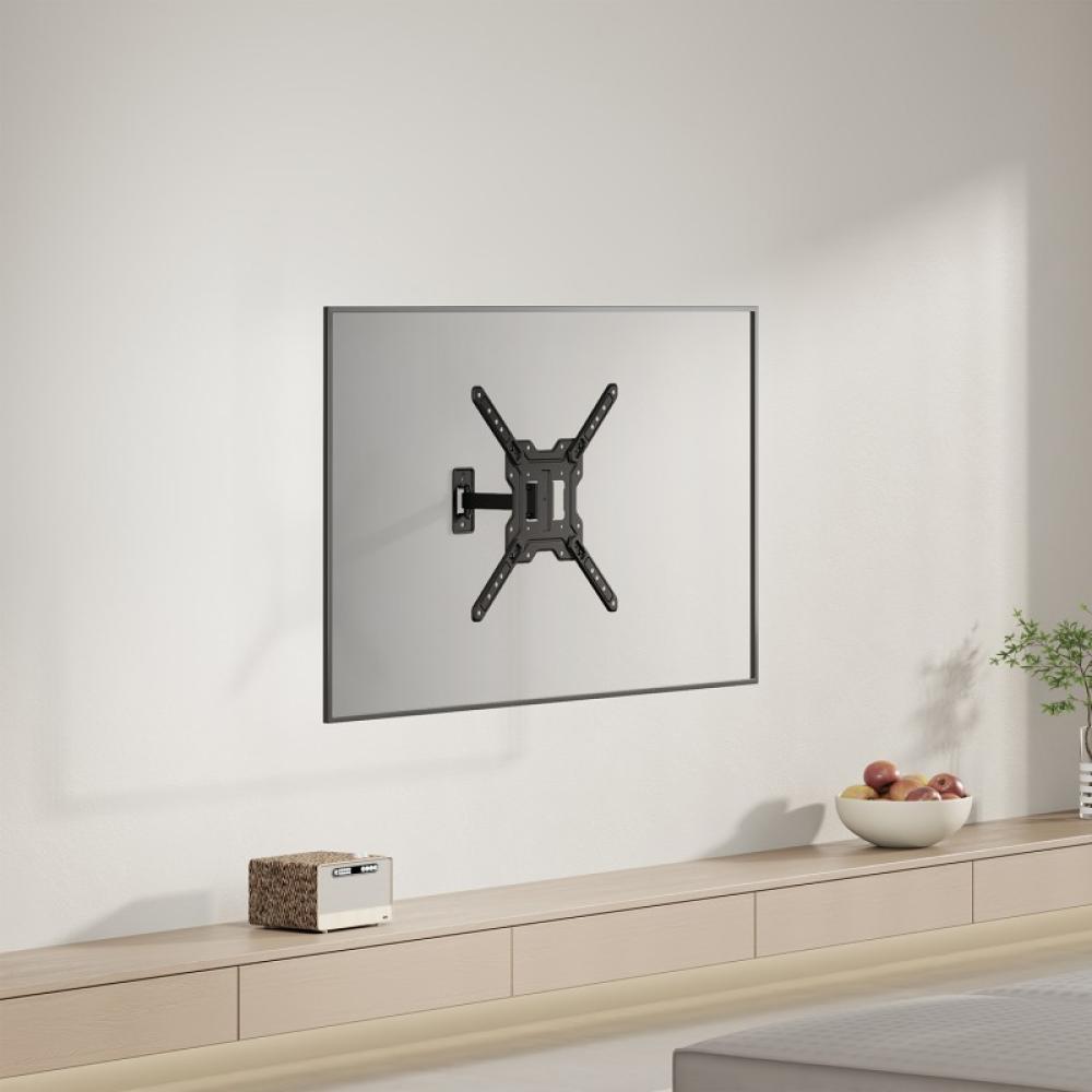 AISENS - Soporte Eco Giratorio, Inclinable Para Monitor/TV 30kg (2 Pivotes) De 23"-65", Negro
