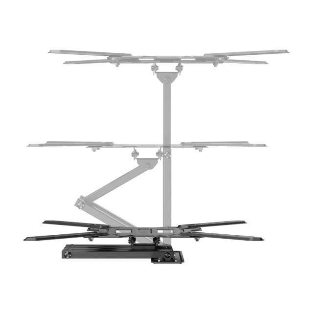 AISENS - Soporte Eco Giratorio, Inclinable Para Monitor/TV 30kg (3 Pivotes) De 23"-65", Negro