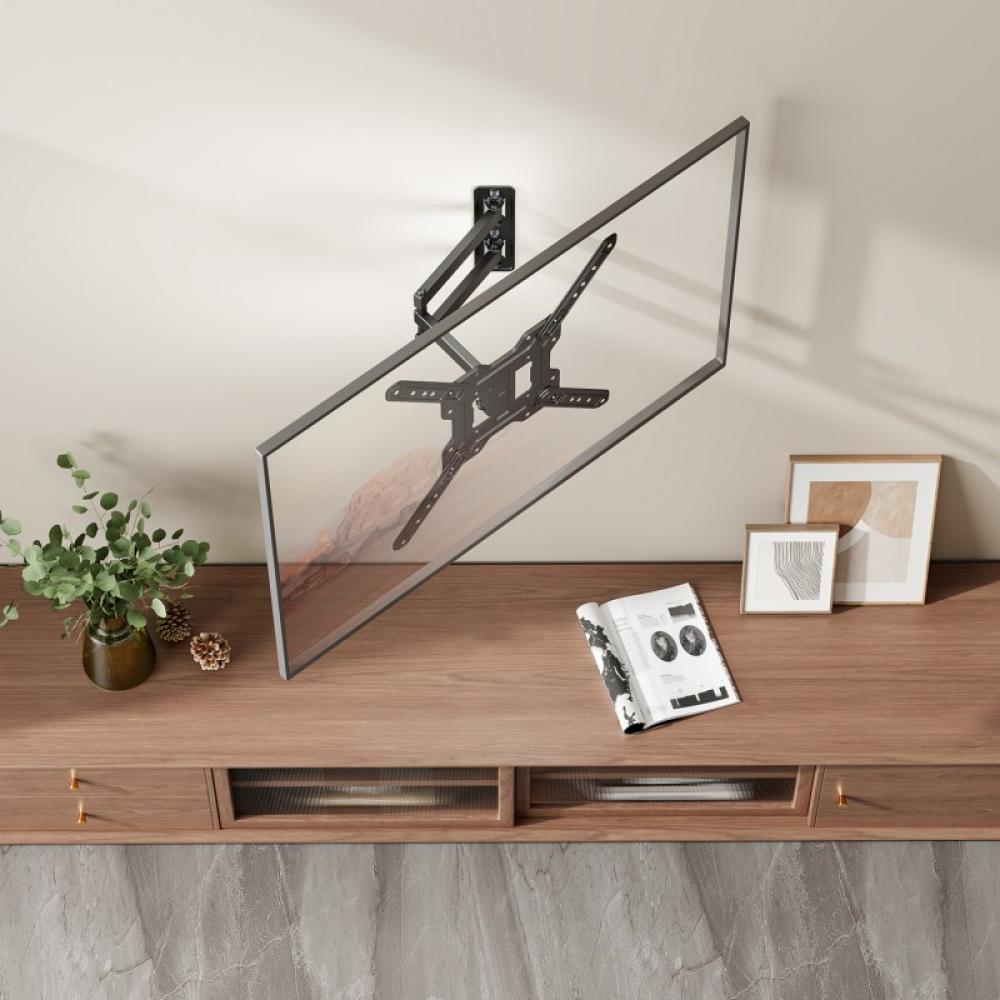 AISENS - Soporte Eco Giratorio, Inclinable Para Monitor/TV 30kg (3 Pivotes) De 23"-65", Negro