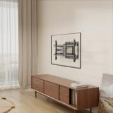 AISENS - Soporte Pro Giratorio, Inclinable y Nivelable para Monitor/TV 50kg de 43"-80", Negro