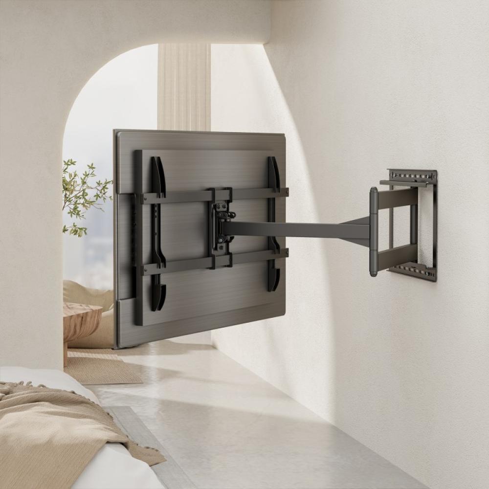 AISENS - Soporte Pro Giratorio, Inclinable y Nivelable para Monitor/TV 50kg de 43"-80", Negro