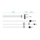 AISENS - Fuente Alimentacion TFX 500W OEM, Plata