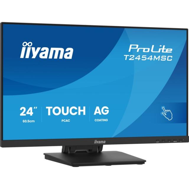 iiyama - ProLite T2454MSC-B3AG pantalla para PC 60,5 cm (23.8") 1920 x 1080 Pixeles Full HD LED Pantalla táctil Multi-usuario Ne