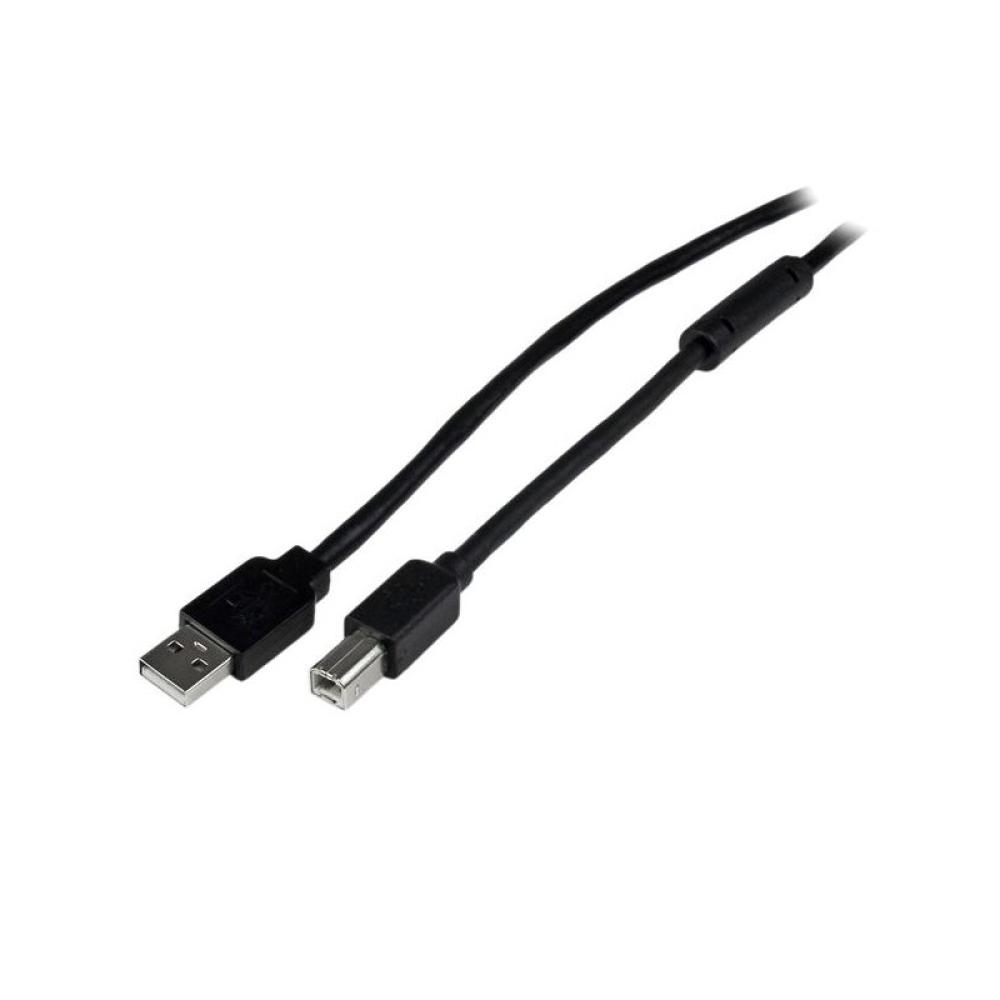 StarTech.com - Cable 20 Metros 20m USB B Macho a USB A Macho Activo Amplificado USB 2.0 - Impresora