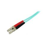 StarTech.com - Cable de 5m de Fibra Óptica Multimodo OM3 LC a LC UPC - Full Duplex 50/125µm - para Redes de 100G - LOMMF/VCSEL -