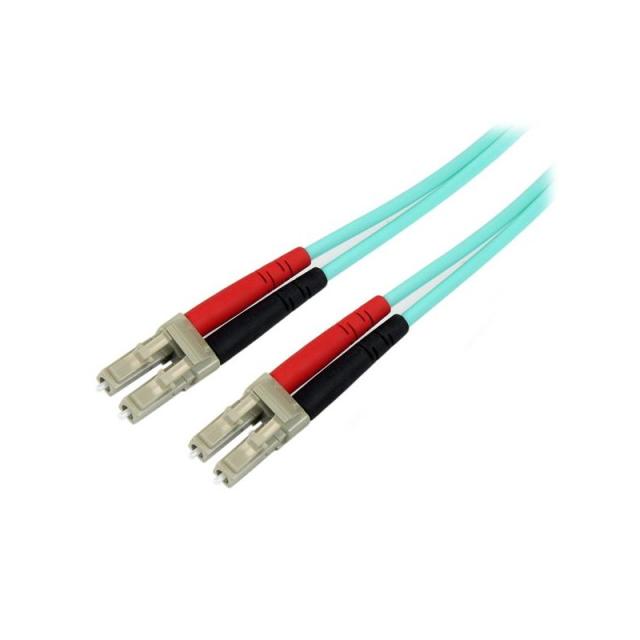 StarTech.com - Cable de 5m de Fibra Óptica Multimodo OM3 LC a LC UPC - Full Duplex 50/125µm - para Redes de 100G - LOMMF/VCSEL -