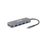 D-Link - DUB-2340 hub de interfaz USB Tipo C 5000 Mbit/s Gris