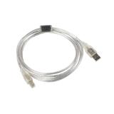 Lanberg - CA-USBA-12CC-0018-TR cable USB USB 2.0 1,8 m USB B Transparente