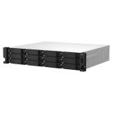 QNAP - TS-1264U-RP NAS Bastidor (2U) Intel® Celeron® 8 GB DDR4 0 TB QNAP QTS Aluminio, Negro