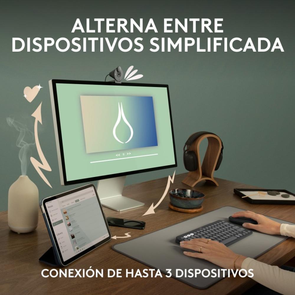 Logitech - 910-007014 ratón Viajes Ambidextro RF Wireless + Bluetooth Óptico 4000 DPI