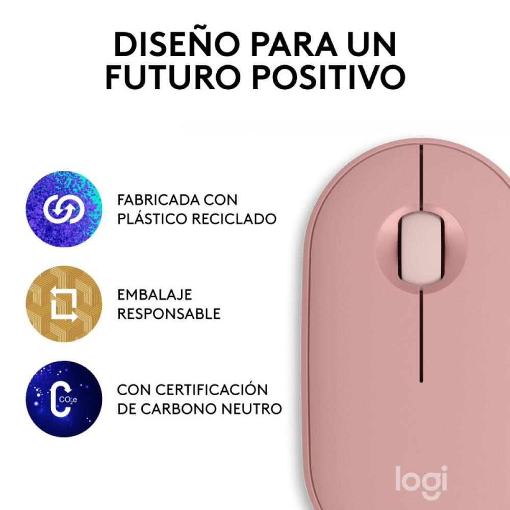 Logitech - 910-007014 ratón Viajes Ambidextro RF Wireless + Bluetooth Óptico 4000 DPI