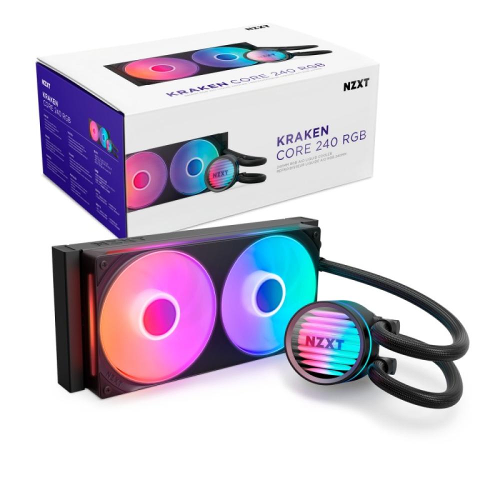 NZXT - Kraken Core 240 RGB Procesador Kit de refrigeración líquida 12 cm Negro 1 pieza(s)