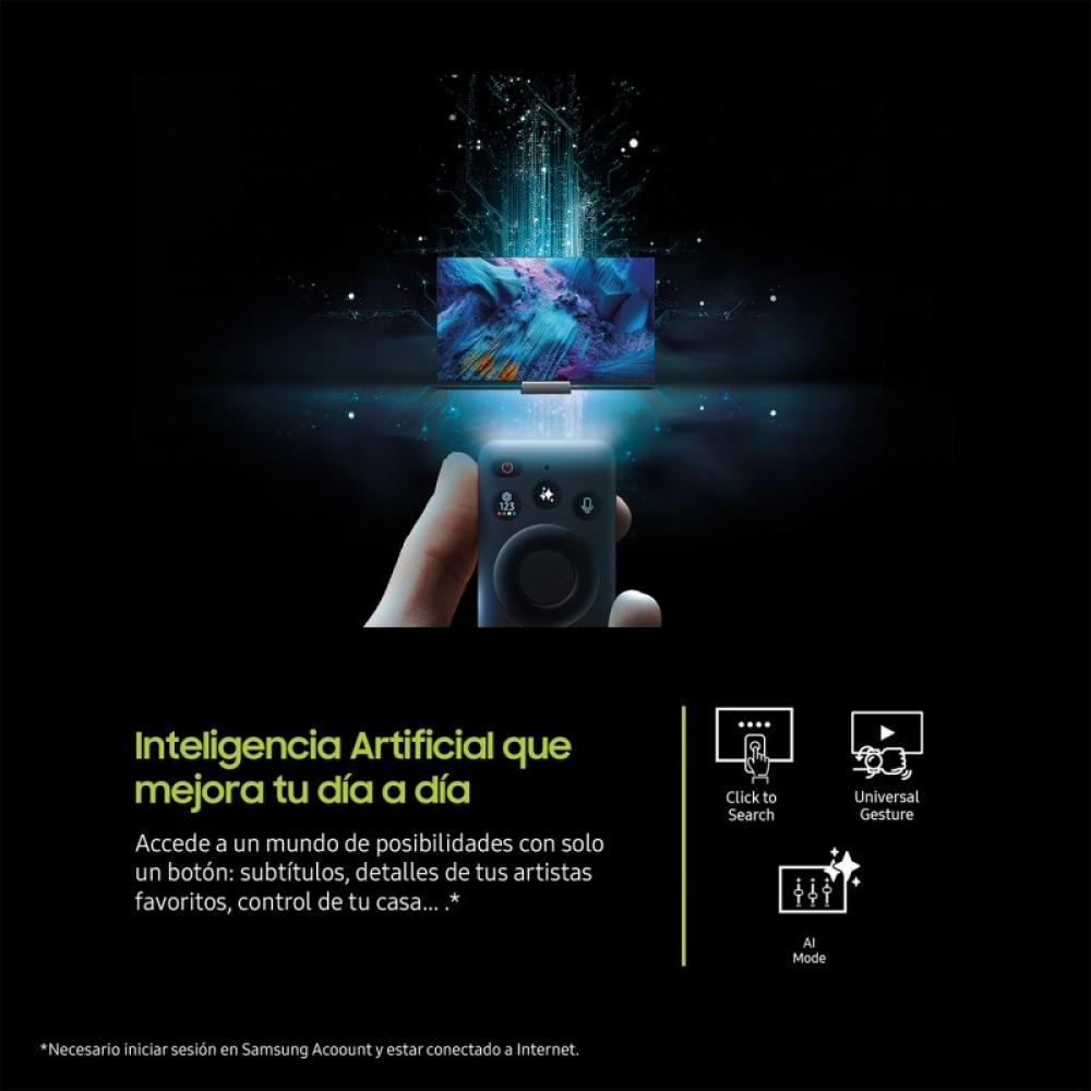 Samsung - TV 50" QLED QE1F 4K Vision AI Smart TV 2025