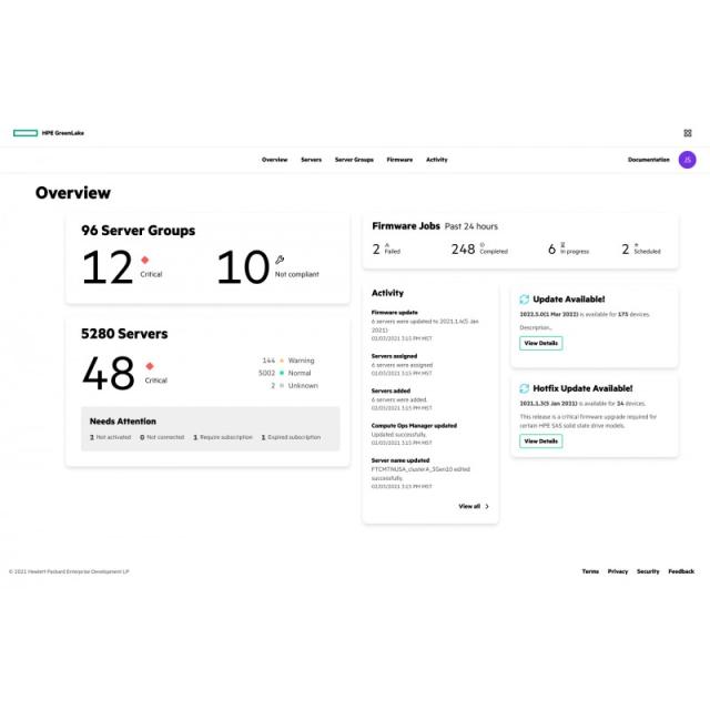 HPE - Compute Ops Management Standard 3-year Upfront ProLiant SaaS