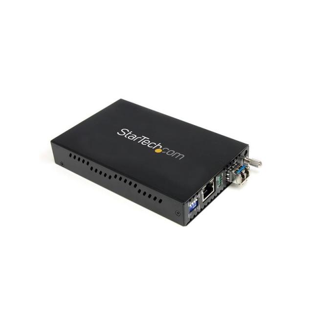 StarTech.com - Conversor de Medios Gigabit Ethernet 1Gbps a Fibra Monomodo Conector LC -40km