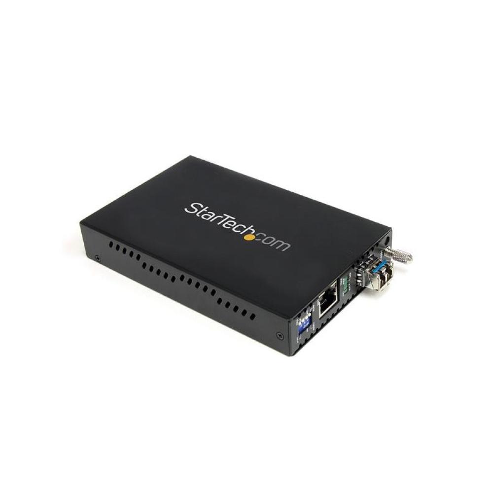 StarTech.com - Conversor de Medios Gigabit Ethernet 1Gbps a Fibra Monomodo Conector LC -40km