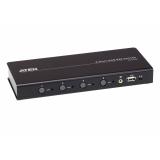 ATEN - Switch KM USB de 4 puertos con Boundless Switching (cables incluidos)