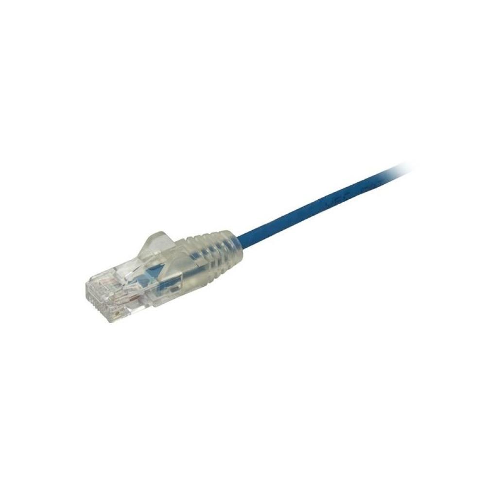 StarTech.com - Cable Cat6 de 50cm - Delgado - con Conectores RJ45 sin Enganches - Azul