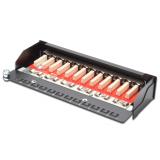 Digitus - Panel de conexión CAT 6A de sobremesa, clase EA, apantallado, negro