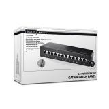 Digitus - Panel de conexión CAT 6A de sobremesa, clase EA, apantallado, negro