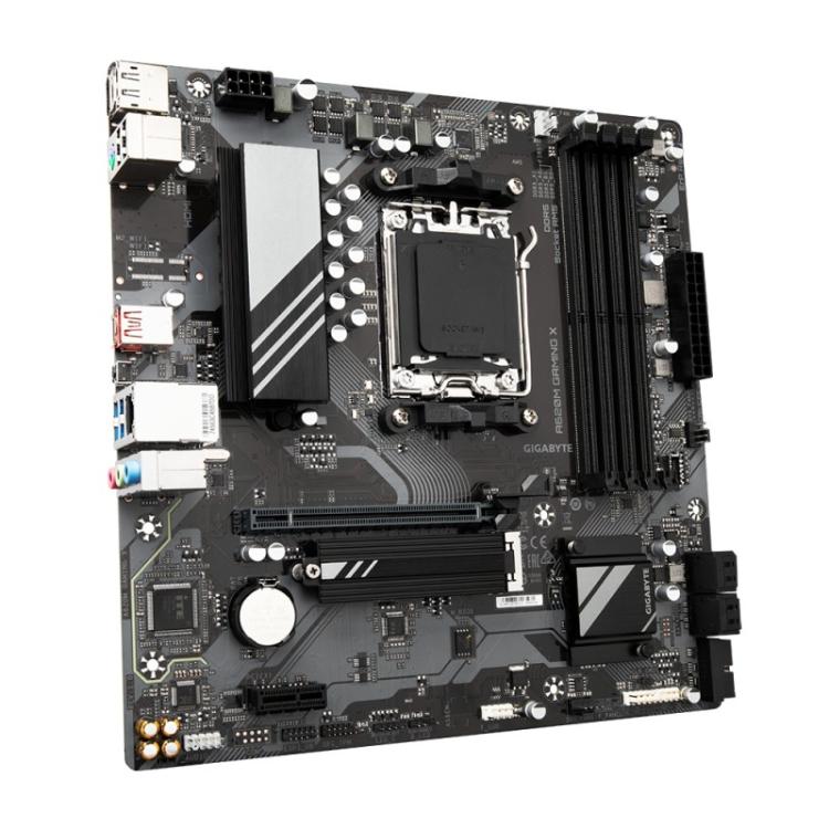 GIGABYTE - A620M GAMING X Placa base - Soporta CPUs AMD Ryzen 8000, VRM digital de 8+2+1 fases, hasta 8000MHz DDR5 (OC), 1xPCIe