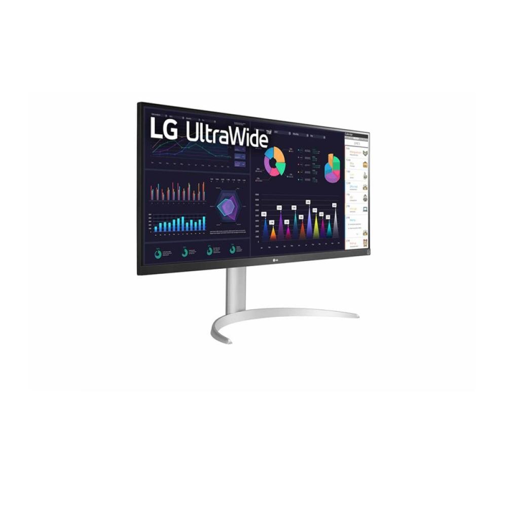LG - 34WQ650-W pantalla para PC 86,4 cm (34") 2560 x 1080 Pixeles WFHD LCD Plata, Blanco
