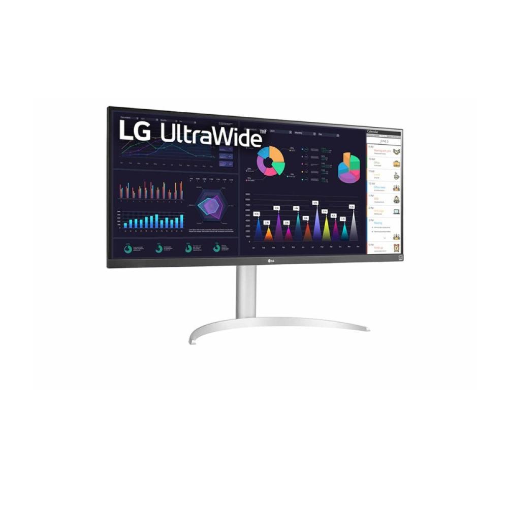 LG - 34WQ650-W pantalla para PC 86,4 cm (34") 2560 x 1080 Pixeles WFHD LCD Plata, Blanco