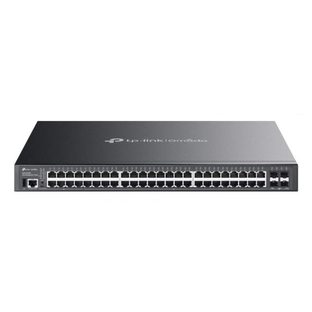 TP-Link - Omada SG5452XMPP switch Gestionado L3 Gigabit Ethernet (10/100/1000) Energía sobre Ethernet (PoE) Negro
