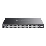 TP-Link - Omada SG5452XMPP switch Gestionado L3 Gigabit Ethernet (10/100/1000) Energía sobre Ethernet (PoE) Negro
