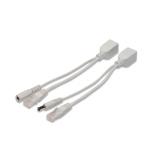 Digitus - Juego de cables PoE pasivos, divisor + inyector