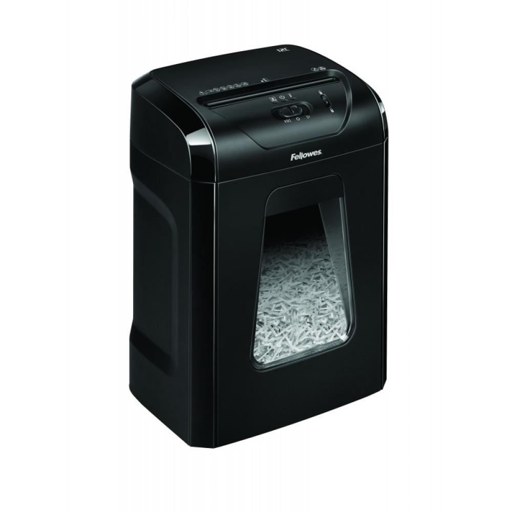 Fellowes - Powershred 12C triturador de papel Corte cruzado 22,5 cm Negro