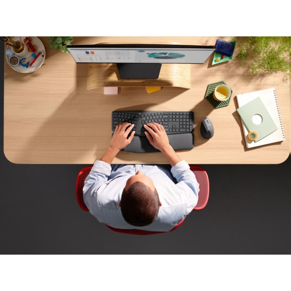 Logitech - 920-010350 teclado Oficina Bluetooth QWERTY Español Grafito