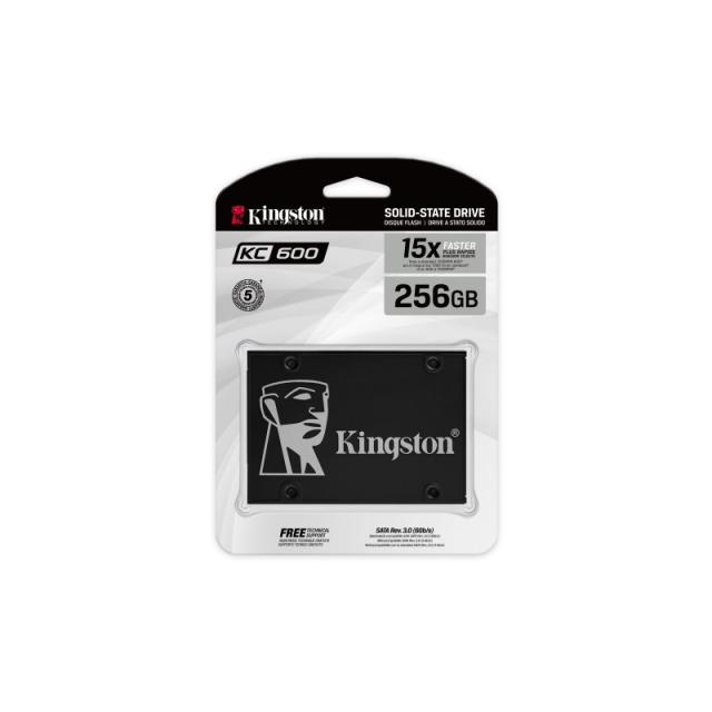 Kingston Technology - Disco SSD KC600 SATA3 2,5" de 256 G