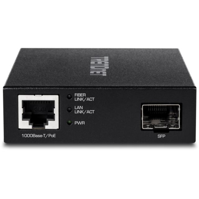 Trendnet - TFC-PGSFP convertidor de medio 2000 Mbit/s Negro
