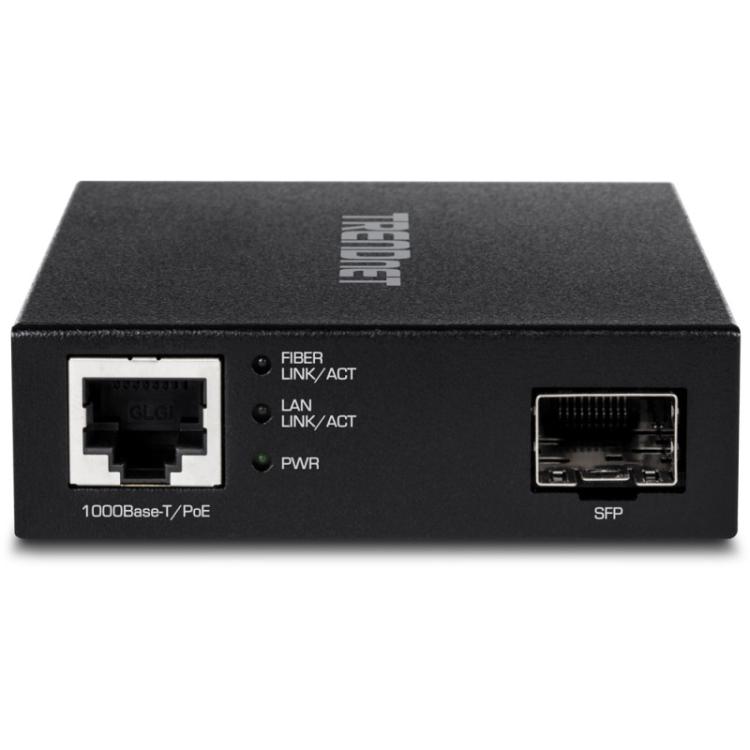 Trendnet - TFC-PGSFP convertidor de medio 2000 Mbit/s Negro