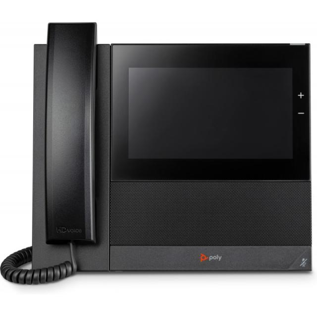 HP Poly - Teléfono multimedia empresarial Poly CCX 600 para Microsoft Teams y habilitado para alimentación a través de Ethernet