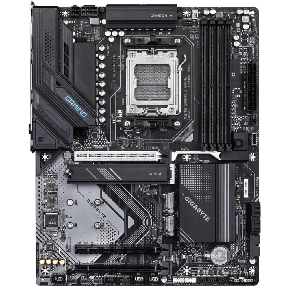 GIGABYTE - X870 GAMING WIFI6 Placa Base - Compatible con CPUs AMD Ryzen 9000, 8+2+2 fases VRM, hasta 8000MHz DDR5 (OC), 1xPCIe 5